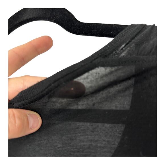 ATM Womens Soft Modal T-Shirt Black Tee Shirt Top Size Small FLAW - Picture 3 of 11